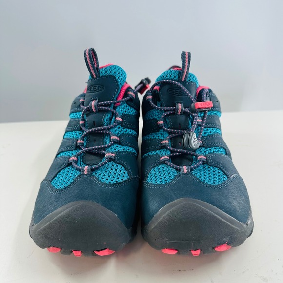 Keen Waterproof Hiking Trail Shoes Athletic Comfort Walking Blue Pink 5‎ - Picture 3 of 10